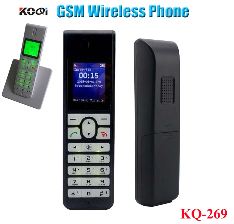 

New SIM Card Multi-function Wireless Phone GSM Candybar Handset Cordless Telephone Fixed