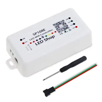 

SP108E WIFI LED controller 16million color addressable led pixel strip magic strip IC Controller by smart phone LED shop App