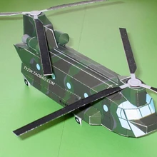 CH47 Slave вертолет бумажная модель «сделай сам» головоломка ручной путь самолет Бумажная модель бумажные игрушки модель