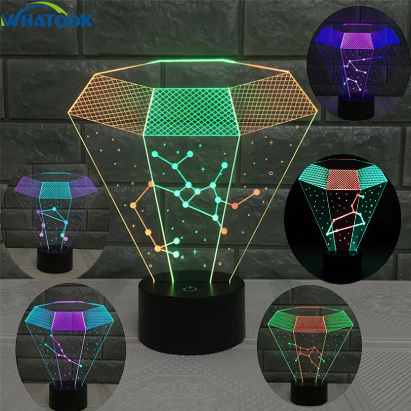 Creative Zodiac Sign 7 Color LED Night Light Constellation Table Lamp