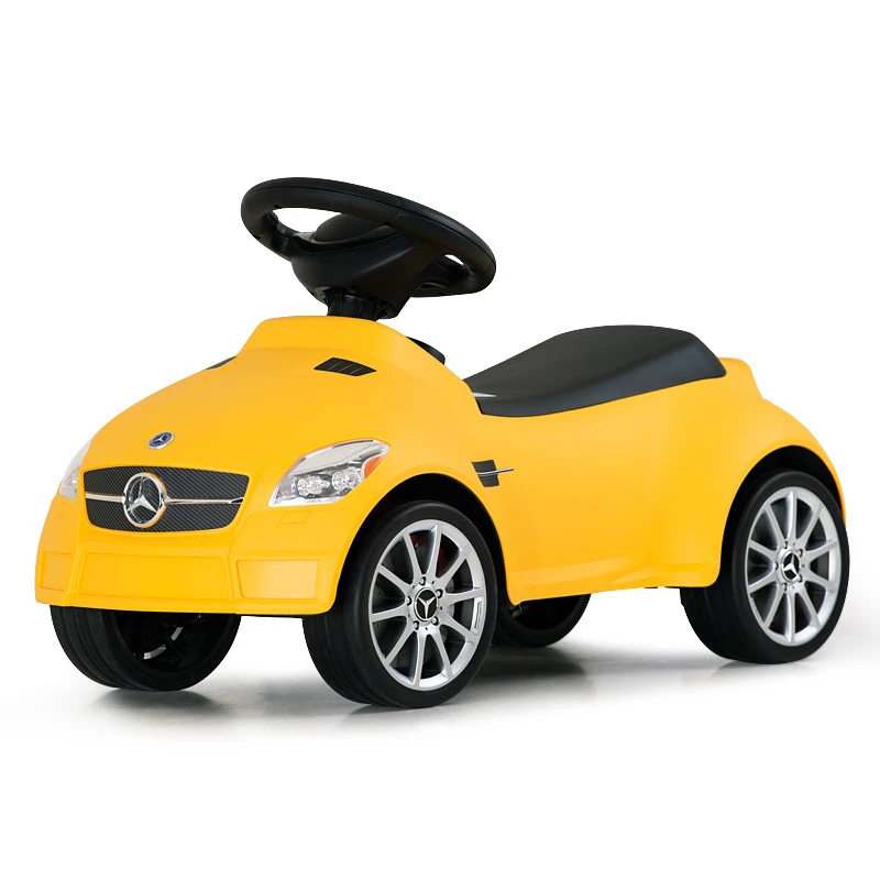 От 2 до 5 лет детский баланс автомобиля без педали детская Игрушечная машина может сидеть на слайде ходунки четыре колеса автомобиля без батареи - Цвет: Цвет: желтый
