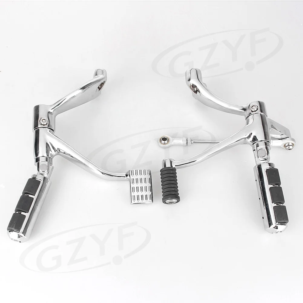 Motorcycle Aluminum Alloy Forward Control Foot Pegs Levers Linkage Kit For Harley Davidson  Motorcycle Spare Part Accessories and Accessory Replacements