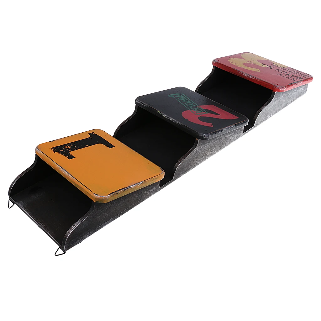 Wooden Mail Box Letter Wall Mounted Holder Storage Racks Displays Retro Decor
