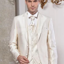 Топ / новейшие разработки на заказ две кнопки кот жених смокинги пик лучший мужчина дружки мужчины свадебные костюмы / свадьба мужчины с