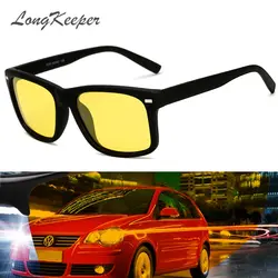 LongKeeper 2018 Горячие мужские поляризованные солнцезащитные очки для вождения автомобиля драйверы безопасности ночного видения очки