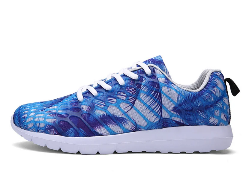 

2018 summer breathable sneakers men and women shoes tide camouflage mesh men's running shoes