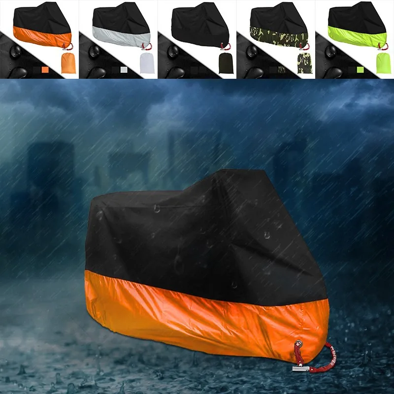 Waterproof Sun Motorcycle Cover Electric Bicycle Cover Dustproof UV Protector Portable Outdoor Rainproof Rain Cover