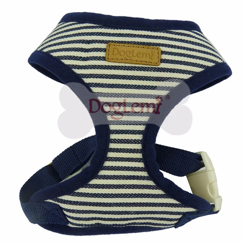 Top quality hot Soft comfortable Stripped dog harness Puppy Cat  Pet Step in Harness 2 color 5 size  (6)