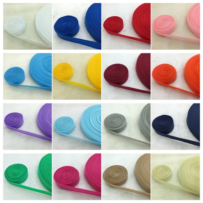 

10 Yards/Roll 3/4" 20mm Wide Strap Nylon Webbing knapsack Strapping Bags Crafts