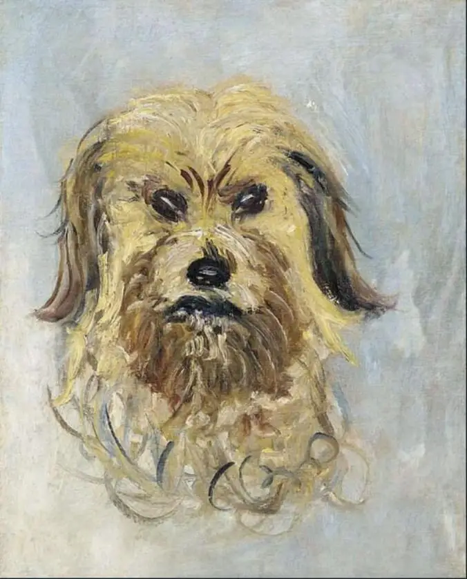 

High quality Oil painting Canvas Reproductions Head of the Dog (1882) By Claude Monet hand painted