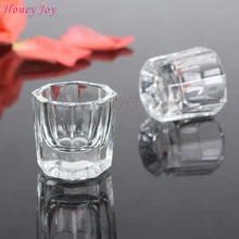 Honey Joy 1pc/lot Acrylic Liquid Powder Glass Dappen Dish Crystal Glass Cup Lid Bowl for Acrylic Nail Art ClearTransparent Kit