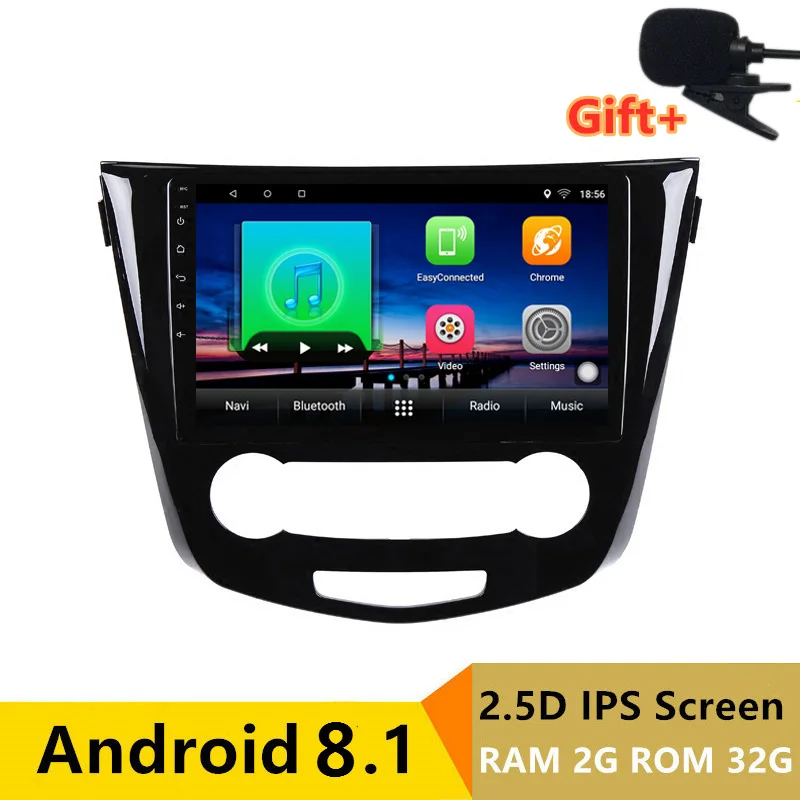 Top 10.1" 2+32G 2.5D IPS Android 8.1 Car DVD Multimedia Player GPS for Nissan Qashqai X-Trail 2014-2016 car radio stereo navigation 0 Top 10.1" 2+32G 2.5D IPS Android 8.1 Car DVD Multimedia Player GPS for Nissan Qashqai X-Trail 2014-2016 car radio stereo navigation 0