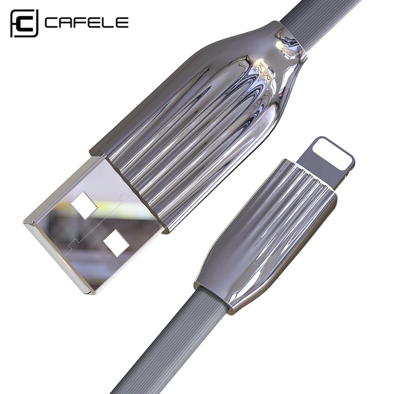  Cafele Beleuchtung USB Kabel für iPhone X Xr Xs Max 8 7 6s Plus mit Weiß LED Licht 120cm Flache 8 P