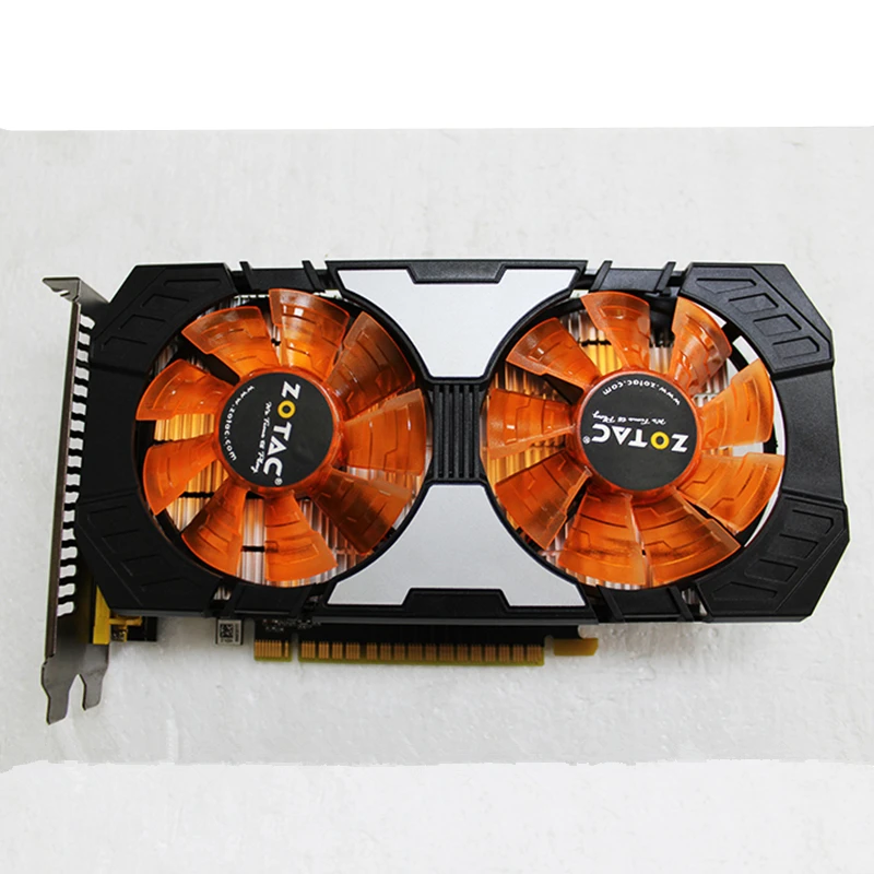 Оригинальная видеокарта ZOTAC GTX 750Ti 2GB GPU VGA для видеокарт nVIDIA GeForce GTX 750 Ti 2GB карта HDMI VGA DVI PCI-E X16