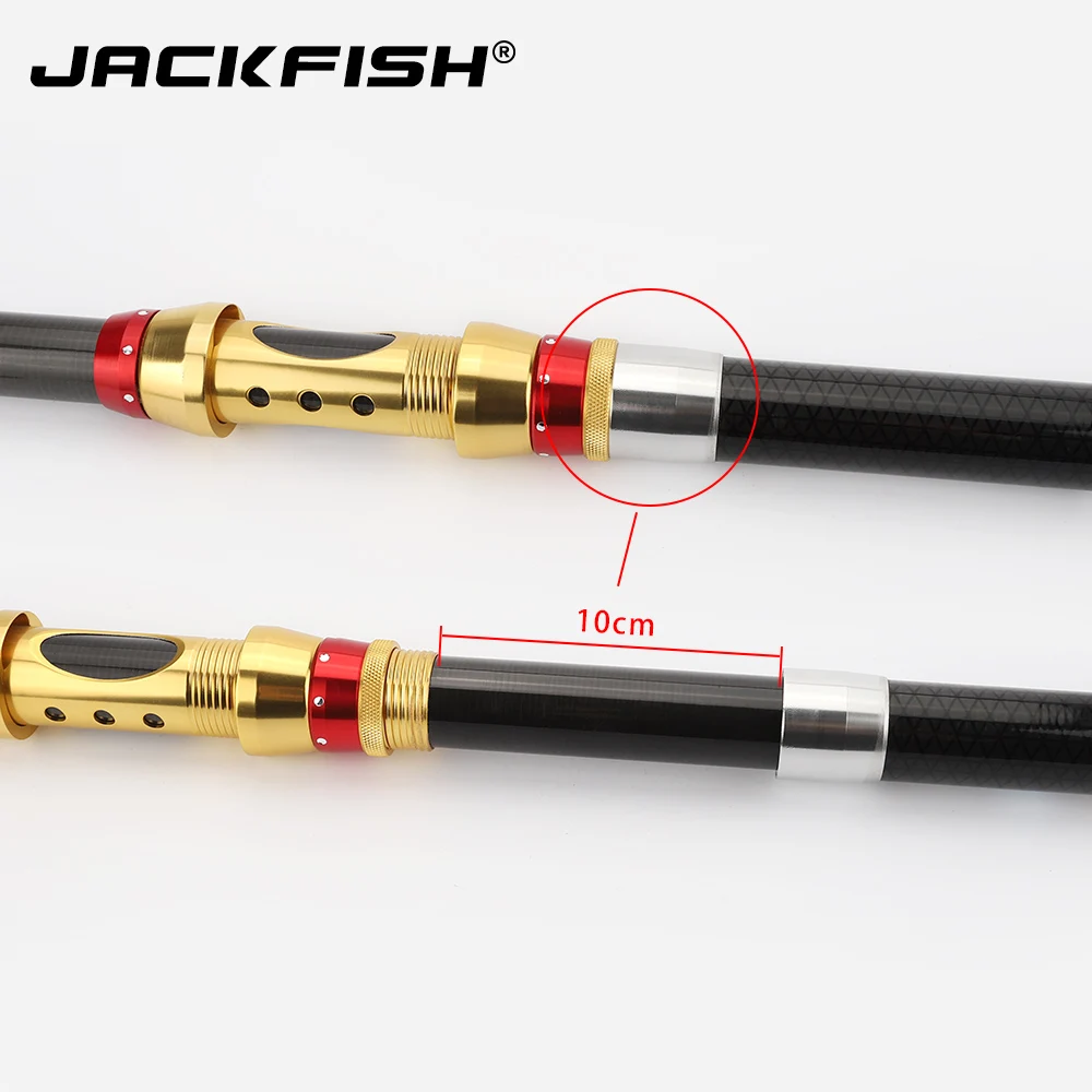 JACKFISH спиннинг телескопическая удочка 1,8 м-3,6 м портативная спиннинговая Удочка 98% углеродная удочка для морской рыбалки снасти