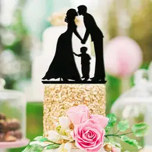 Свадьба юбилей семья акрил торт Топпер топперы Дети Семья любовь(цвет стиль индивидуальные) кухня Gargets