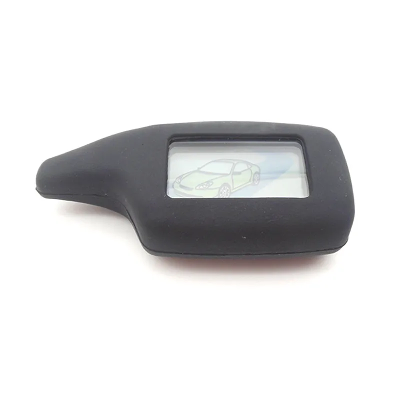 

M5 LCD Remote Control Key Fob + Silicone Key Case For Russian 2 Way Car Alarm System Scher khan M5 Scher-Khan Magicar 5
