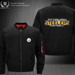 Дропшиппинг США размер MA-1 куртка футбольная команда Steelers Мужская летная куртка ковбои индивидуальный дизайн печатная куртка-бомбер