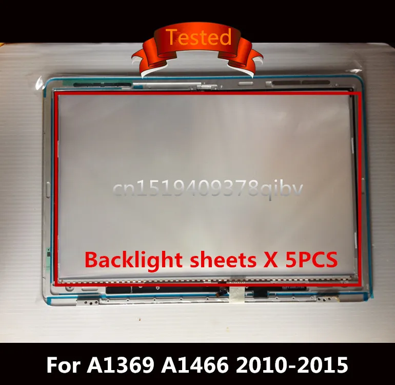 

Tested For Macbook Air 13" A1369 A1466 LED with lcd Screen Display Back Rear Reflective Sheets 100% Working with Light Strip