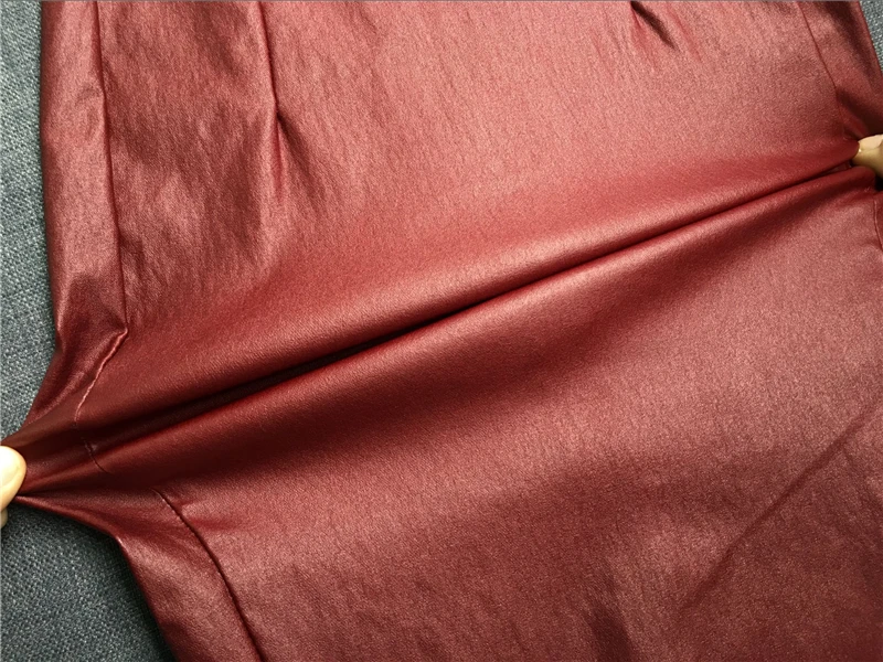 LOGAMI кожаные женские юбки-карандаш сексуальные миди юбка Лето Высокая талия тонкие юбки женские Saia De Couro винно-красный