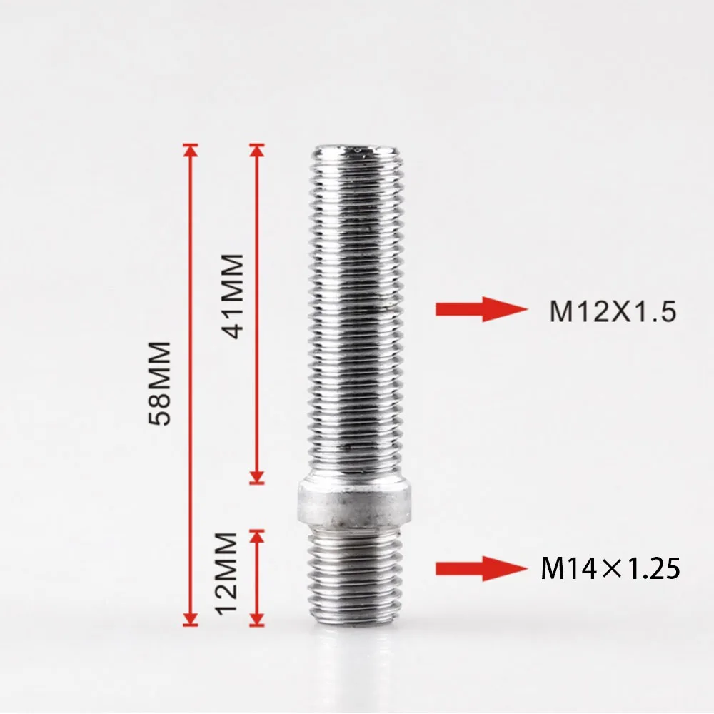 Расширенный шпилька крепления колеса преобразования высокие болты/винт-адаптер с наружной резьбой комплект(M12x1.5 для M14x1.5, M12x1.5 для M12x1.5