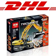 2016 LEPIN 1123pcs 20007 Technic series excavator Model Building Kit Minifigure Blocks Brick Compatible Toy Christmas Gift 8043