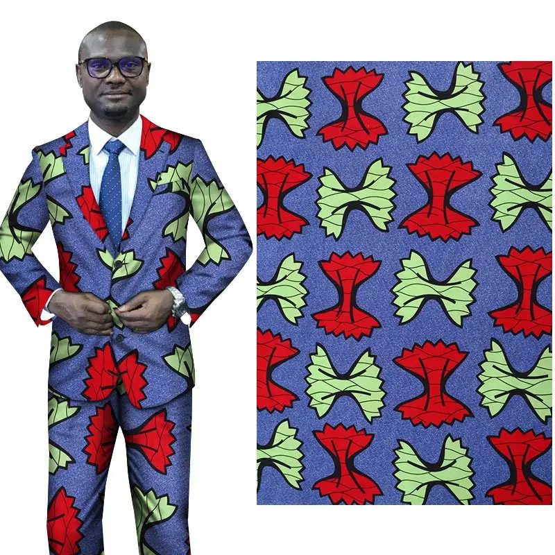 

Factory direct supply African fabric national polyester printed fabric geometric pattern new fashion wholesale 6yards/lot