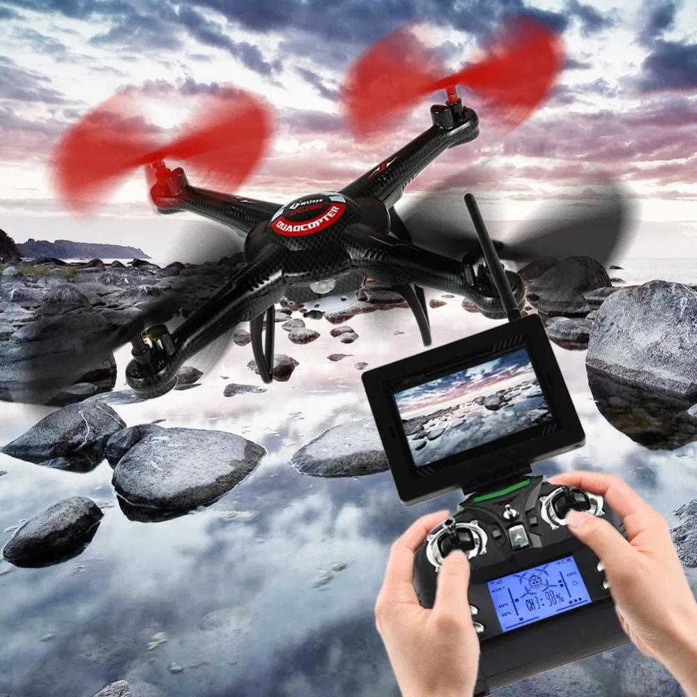 

Professional Wltoys V686G FPV RC Drones With 2MP HD Camera Drone Quadcopters Flying Remote control Helicopter with2 battery