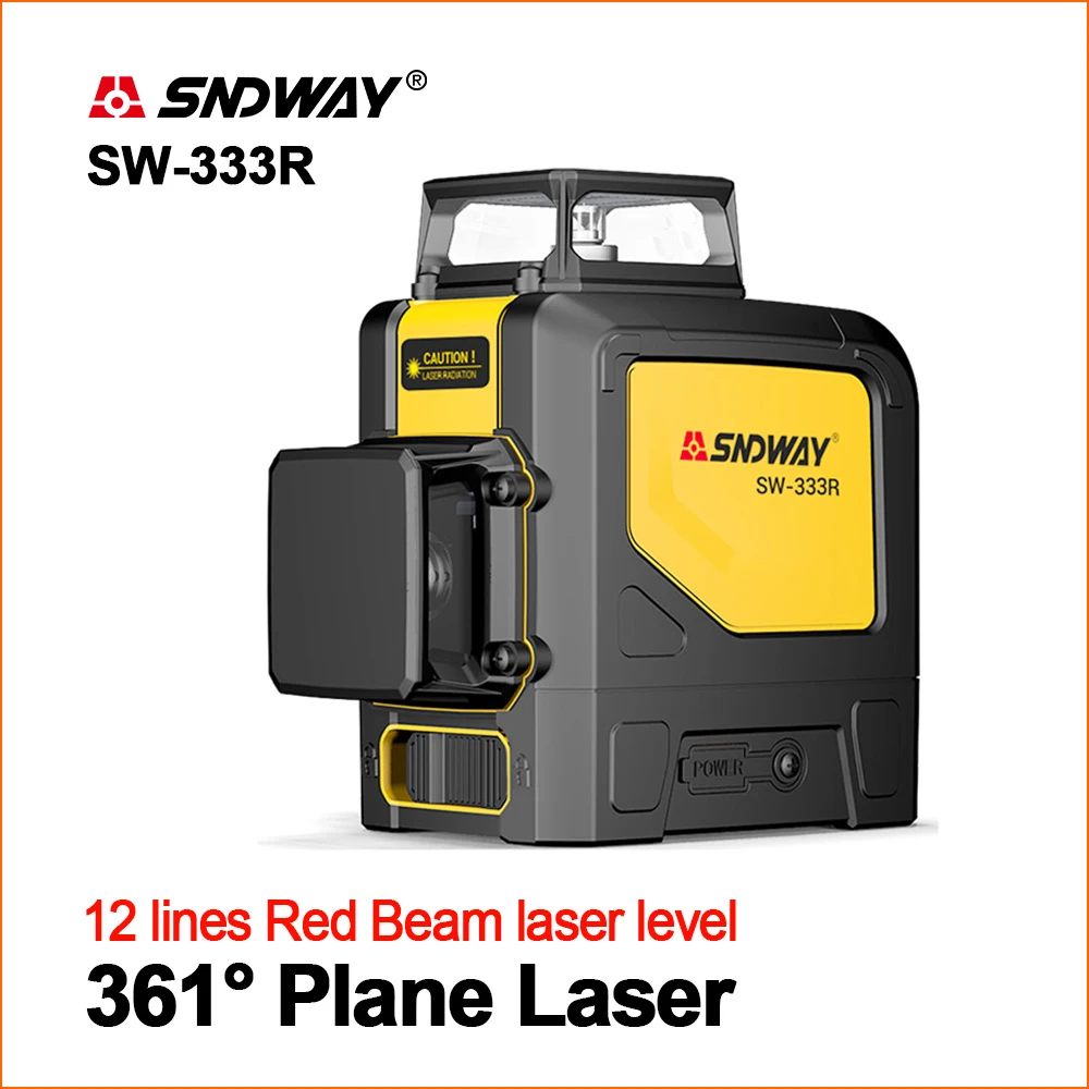 

SNDWAY Laser Levels Green Laser Level 360 Degree 3D Self Leveling Vertical Horizontal Rotary Tool Outdoor 12 lines Lasers Level