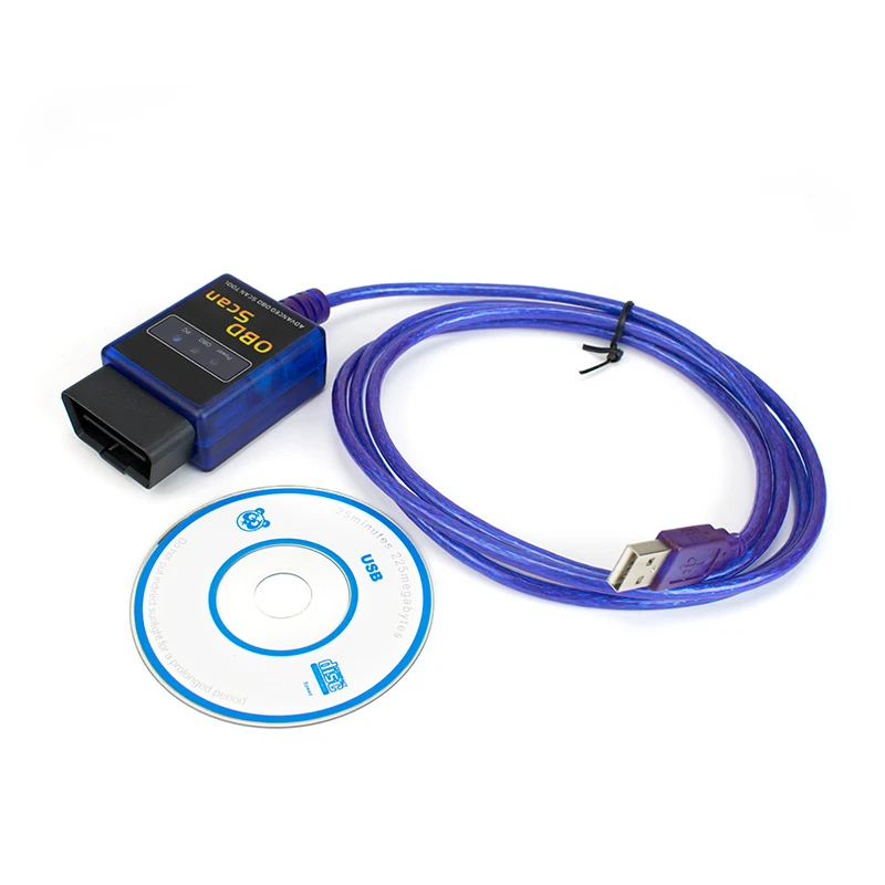 Новая версия ELM 327 V1.5 OBD 2 ELM327 USB интерфейс сканер диагностический инструмент