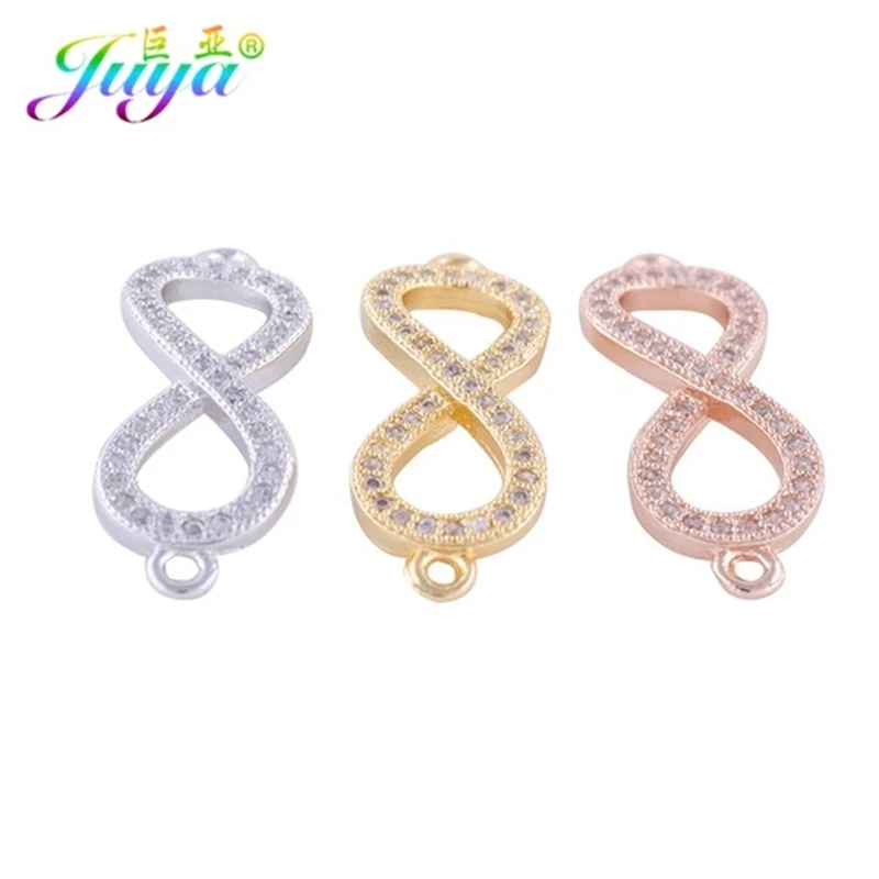 Juya DIY модные ювелирные изделия фитинги поставки Бесконечность Крест соединитель