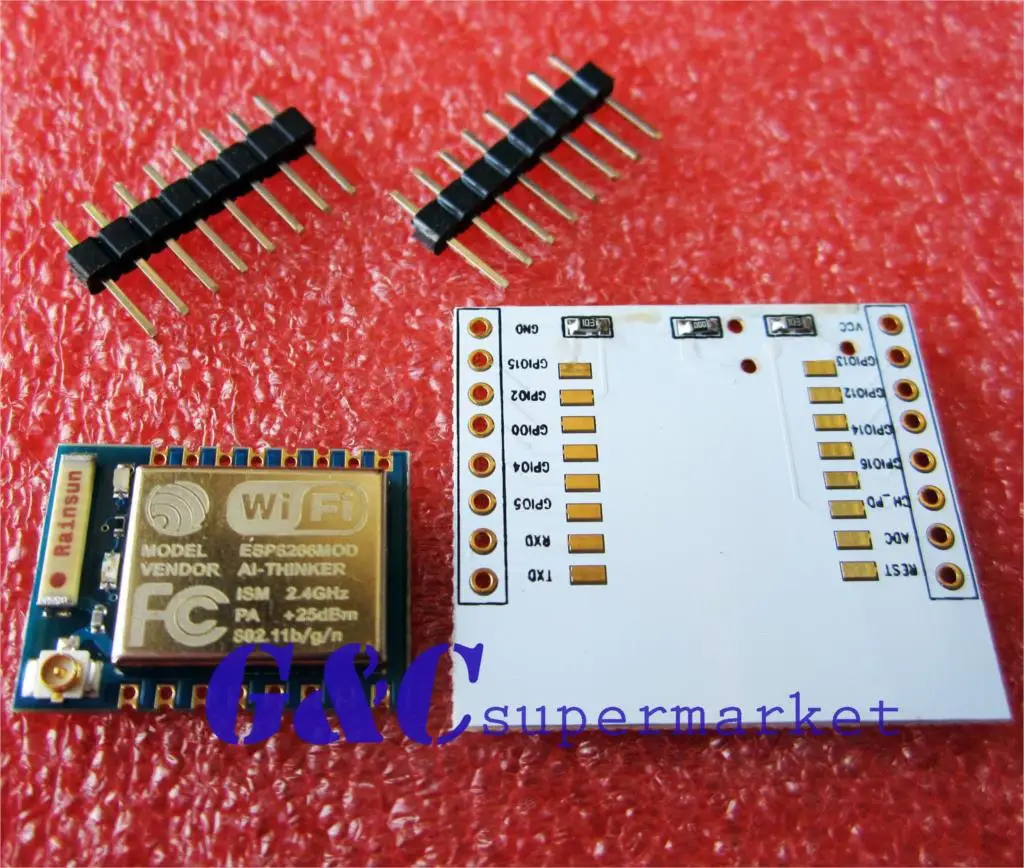 ESP8266 Esp 07 удаленный Серийный порт wifi модуль с адаптер IO plate расширения|wifi module|esp8266