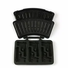 2 шт. DIY Форма для льда Пуля для ружья Форма Силиконовый поднос для Льда Фруктовый кубик для мороженого кухонная барная Питьевая аксессуары