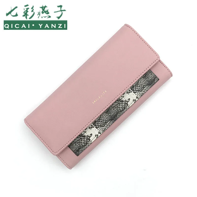 QICAI.YANZI Women Leather Walelt Brand Long Coin P...