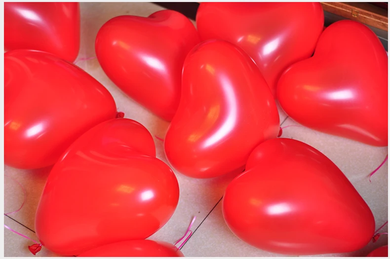 NICROLANDEE 10 шт./лот 12 дюймов День Святого Валентина Романтическая любовь Сердце латексные гелиевые шарики для свадебного украшения день рождения