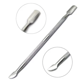 

Dual-ended Stainless Steel UV Gel Cuticle Nail Remover Pusher Anti-slip Handle Nail Art Tool 1PC