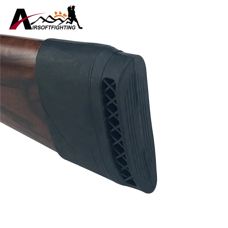 1pcs Hunting Rifle Rubber Recoil Pad Slip-On Buttstock Shotgun Shooting Extension Shotgun Gun Butt Protector Rubber