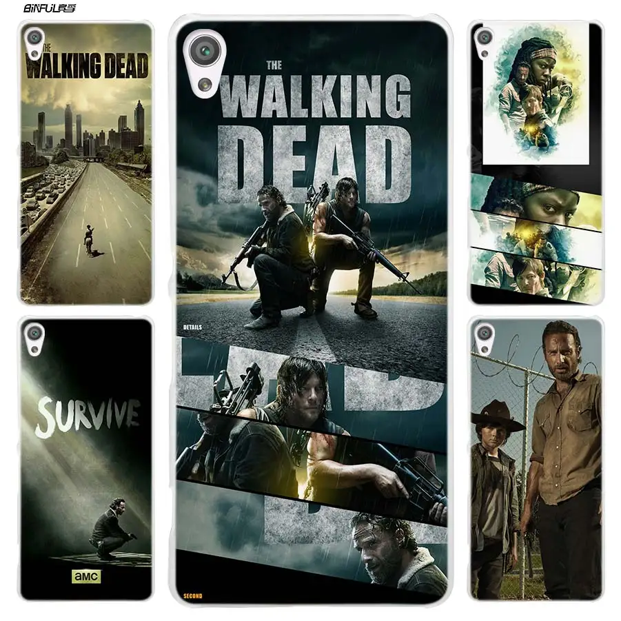 

The Walking Dead H Case for Sony Xperia XA XA1 X XZ Z5 Z1 Z2 Z3 M4 Aqua M5 E4 E5 C4 C5 Compact Premium Hard Clear Phone Cover