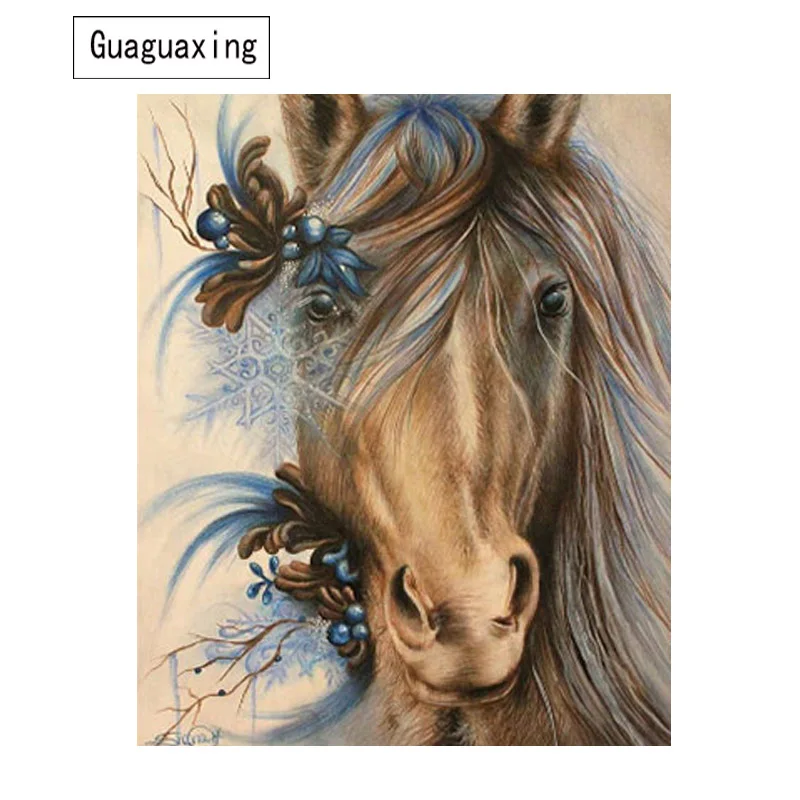 Diamond Painting Handsome Horse DIY Embroidery Mosaic Handmade Kits Animal Pattern Home Decor Wall Sticker GIFT | Дом и сад