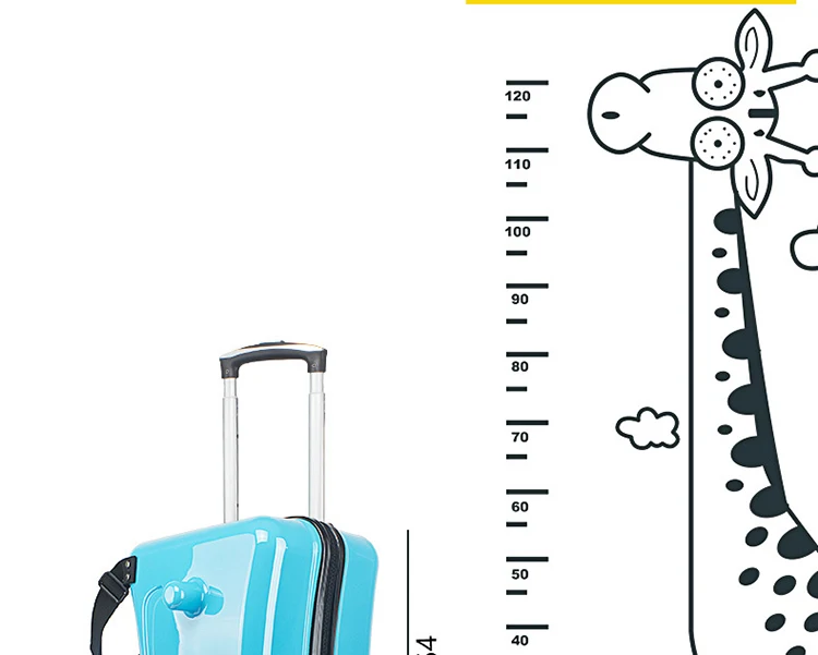 Детский чемодан на колесиках 20 дюймов, чемодан, детская тележка, Студенческая дорожная сумка, милая детская сумка для переноски в багажнике