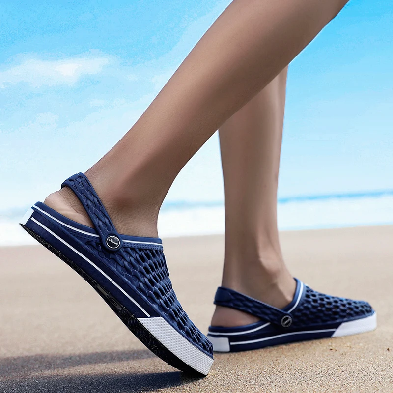 Водонепроницаемая обувь полые Быстросохнущие кроссовки свет для плавания, обувь 2019 Летний морской пляж мужские кроссовки zapatillas hombre