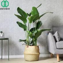 S/M/L/XL/XXL Handmade Rattan Belly Plant Flower Basket Wicker Handle Nursery Pots Planter Straw Organizer Vase Garden Home Decor S/M/L/XL/XXL Handmade Rattan Belly Plant Flower Basket Wicker Handle Nursery Pots Planter Straw Organizer Vase Garden Home Decor