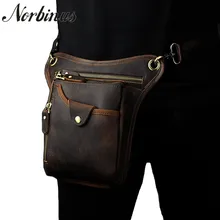 Norbinus натуральная кожа сумка на бедро мужской из натуральной кожи поясная сумка повседневная сумка через плечо сумка сумки для мужчин