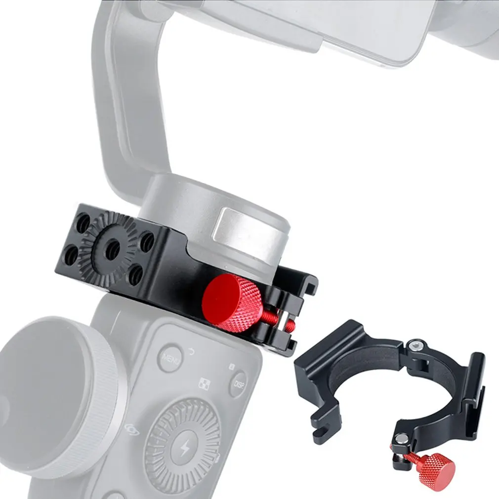

1/4" Adapter Ring Mount Extension Bracket Clip Adapter Clamp For Zhiyun Smooth 4 Gimbal Rode Microphone LED Light
