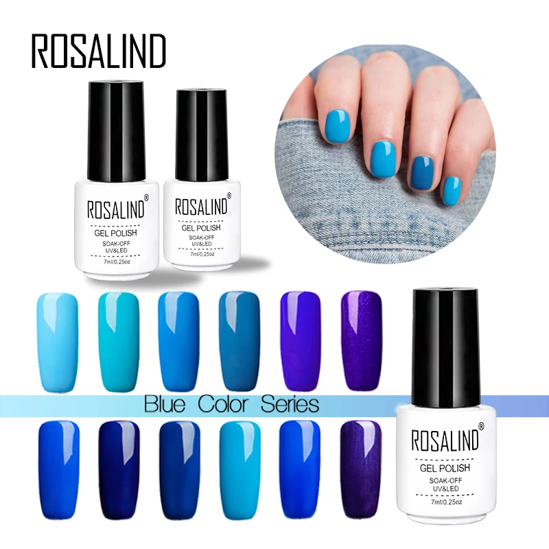 

ROSALIND UV Gel 1pcs Gel Nail Polish 7ML Soak off UV Nails Varnish 20 Colors Nail Art Long-Lasting Gel Lacquer nail art