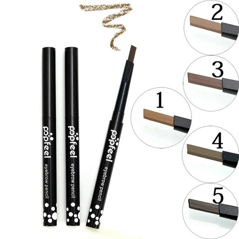 

POPFEEL Single-head Automatic Rotary Eyebrow Pencil Eyebrow Enhances Waterproof Natural Tattoo Eyes Makeup Cosmetic Eyebrow Pen