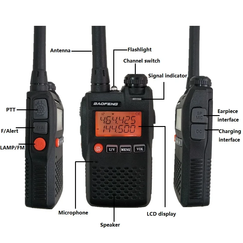2 шт. BAOFENG UV-3R мини рация UHF VHF мобильное радио CB двухстороннее UV 3R мобильный HF трансивер Ham Радио Talki Walki UV3R