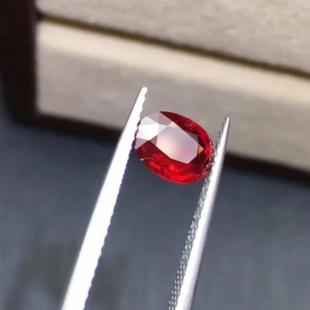 

Ruby Loose Gemstone 1.07ct Unheat Oval Cut Natural red Ruby Pigeon Blood Red Loose Gemstones Rubi Loose Stones