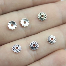 WYSIWYG 120 шт 6x6 мм бусина колпачки для ювелирных изделий бусина колпачки Концевая сосуд цветок Торус DIY разделенные аксессуары для ювелирных изделий