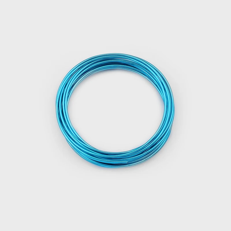 5 метров анадизированный диаметр алюминиевый провод 1,5 мм 2 мм Мягкий Ремесло Универсальный окрашенный Алюминиевый металлический провод для DIY ювелирных изделий - Цвет: blue
